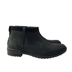 UGG ATTELL WATER RESISTANT BLACK WATERPROOF ANKLE BOOT US size 11